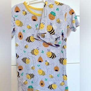 Little sleepies bee happy shorts set 4T